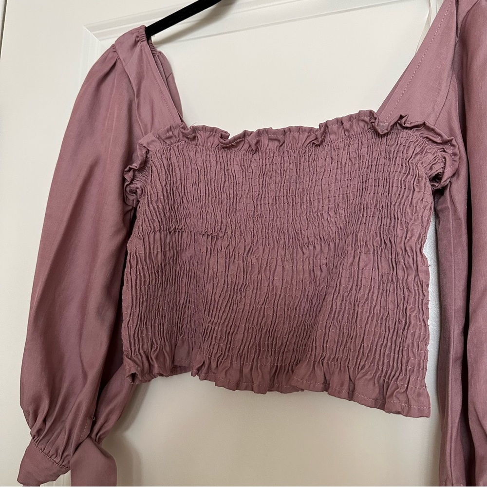 Pink Ruched Blouse - Picture 2 of 6